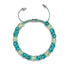 embruns océaniques | Sarcelle x Evergreen | Bracelet Verre Double Luciole